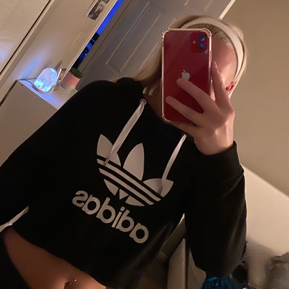 Adidas cropped hoodie